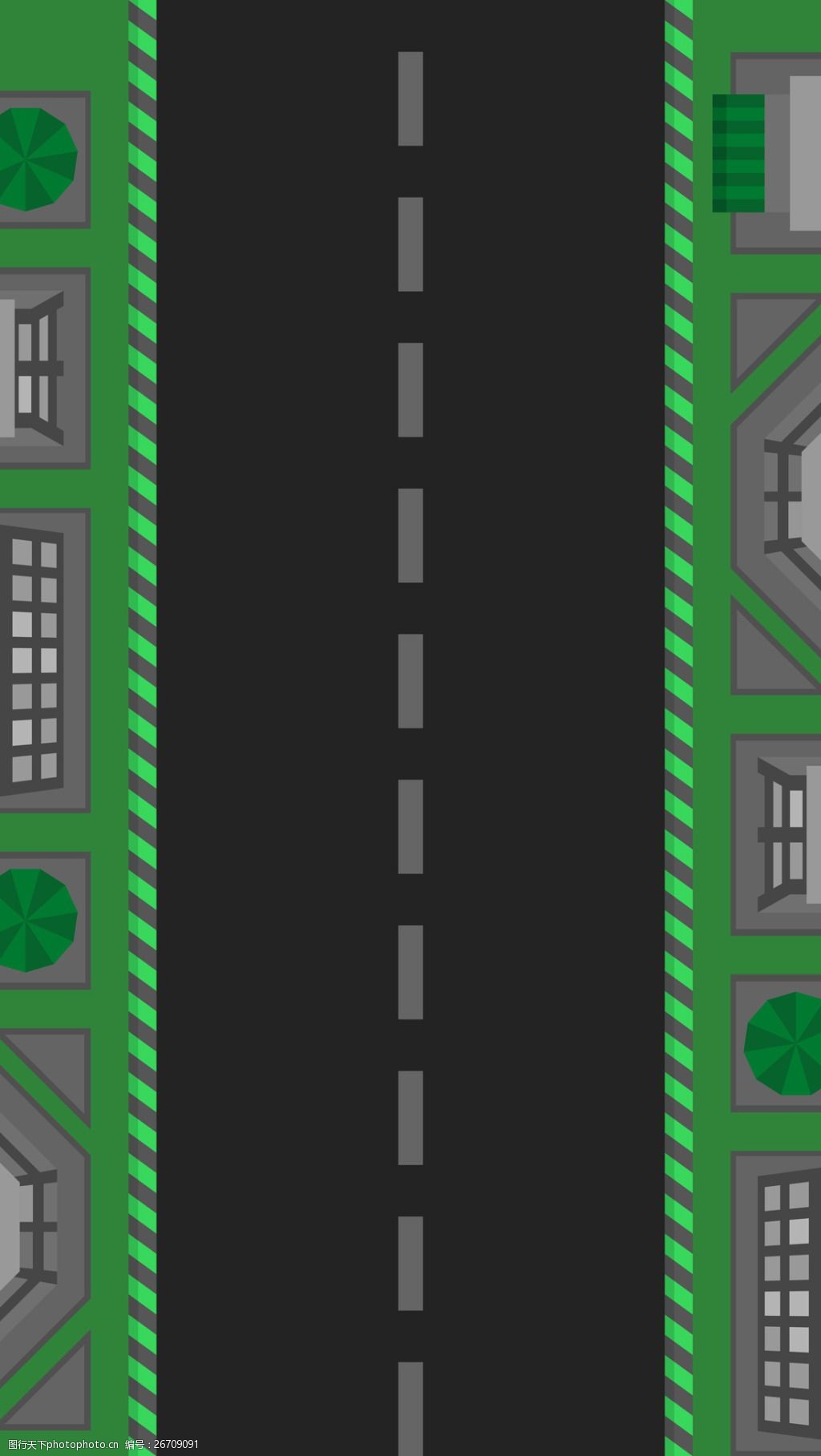 化道路h5页面 路 扁平化 h5 游戏 跑道 公路 漫画 矢量 设计 动漫动画