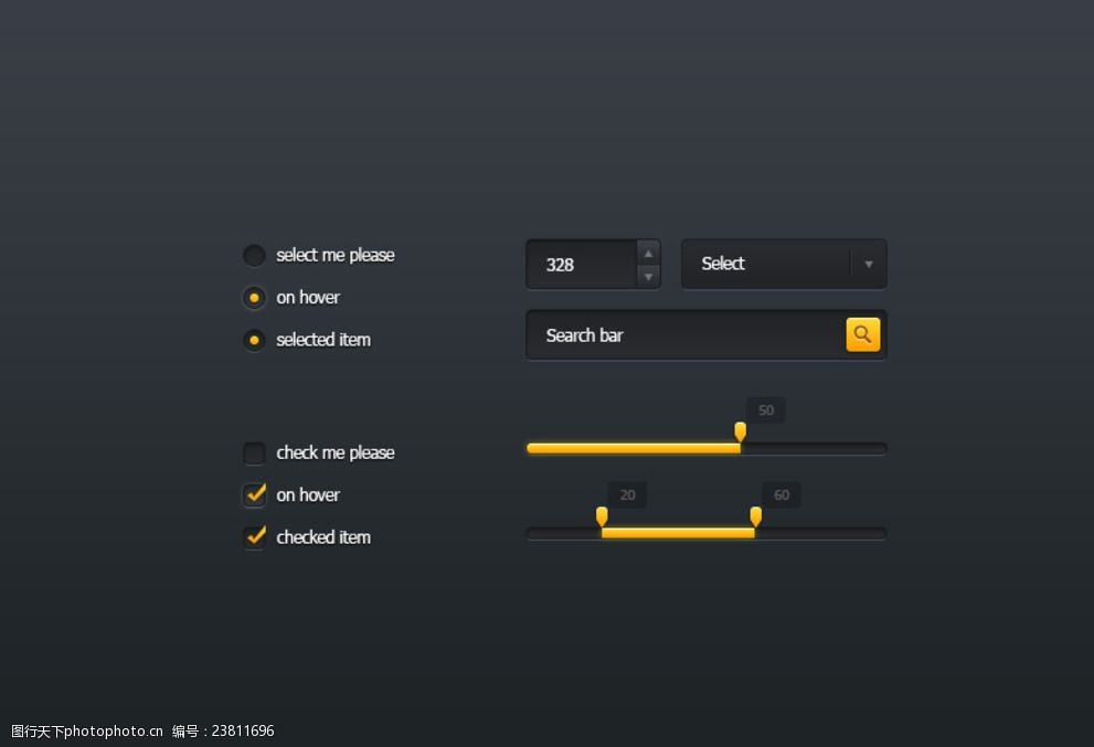 设计图库 界面设计 图标按钮 关键词:扁平化风格网页设计元素 网页