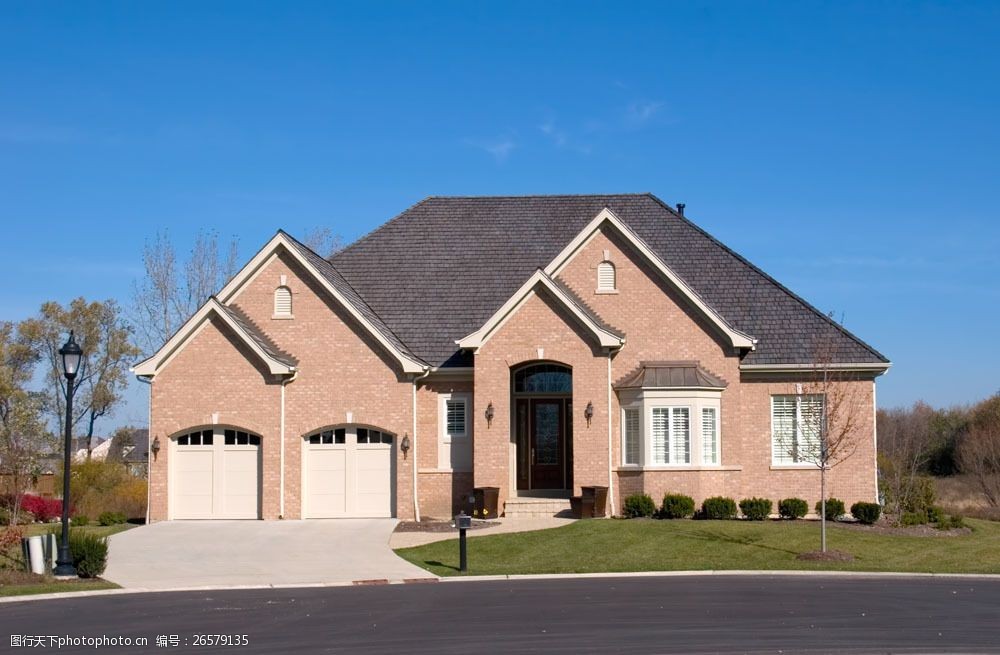 关键词:蓝天下的别墅图片素材 别墅 建筑物 建筑设计 环境家居 房子