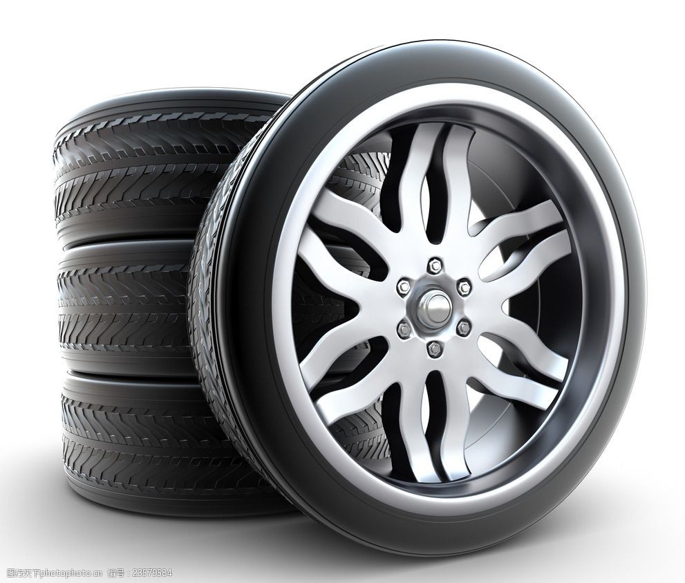 轮胎摄影图