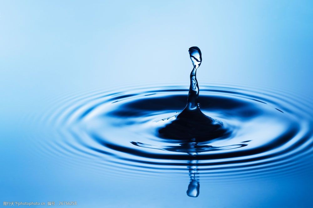清水水滴波纹图片