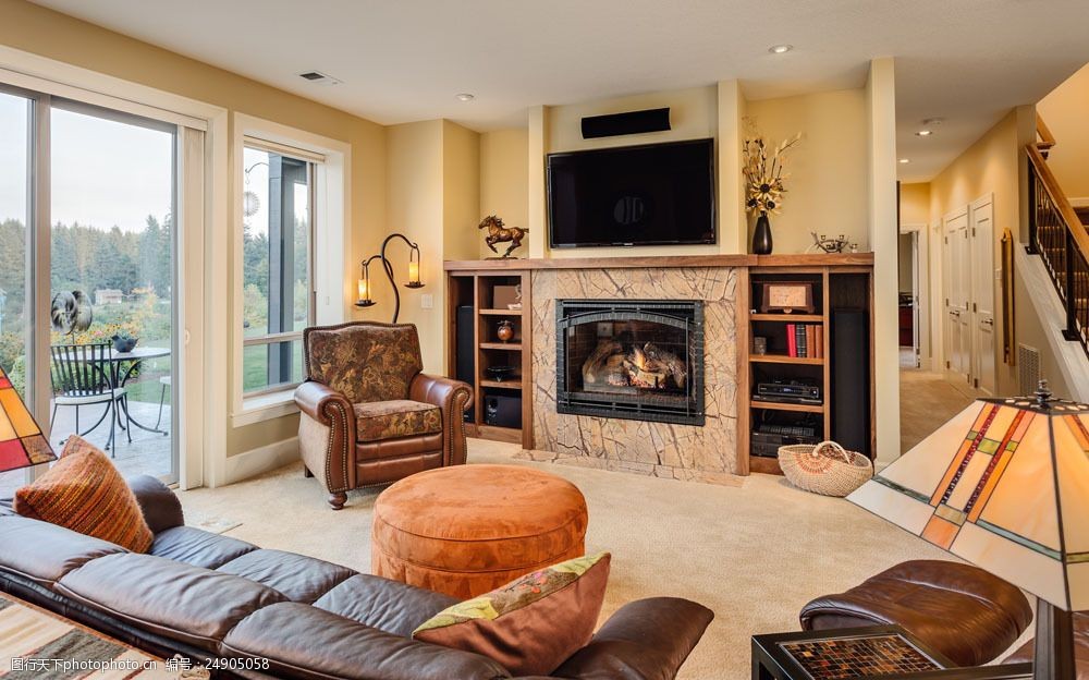 欧洲风格客厅装潢图片