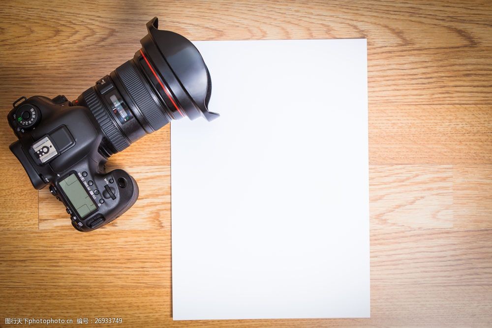 相机与白纸图片