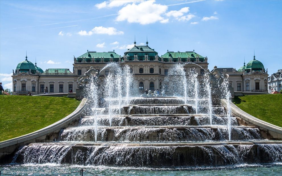 喷泉法式建筑素材