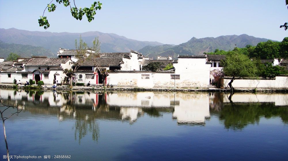 乡村古建筑风景图片