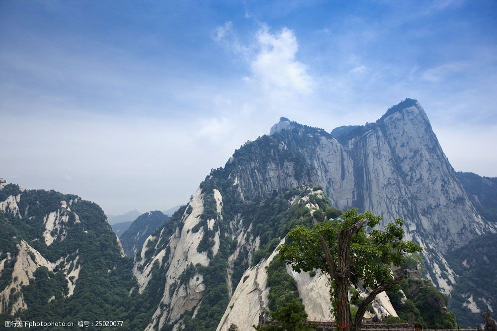 東亞 亞洲 陝西省 旅遊 旅行 戶外 白晝 自然 景點 旅遊勝地 華山