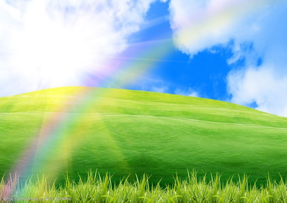 彩虹的照片自然风景图片