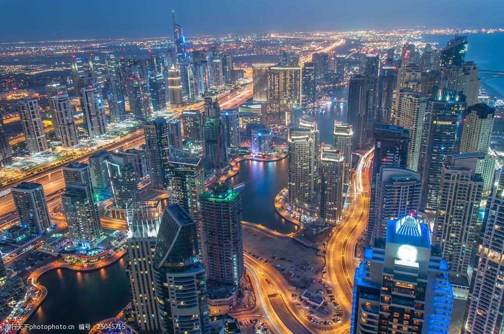 美丽城市夜景图片