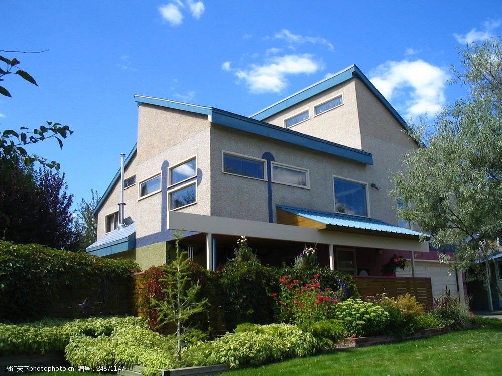 高端房屋建筑摄影照图片