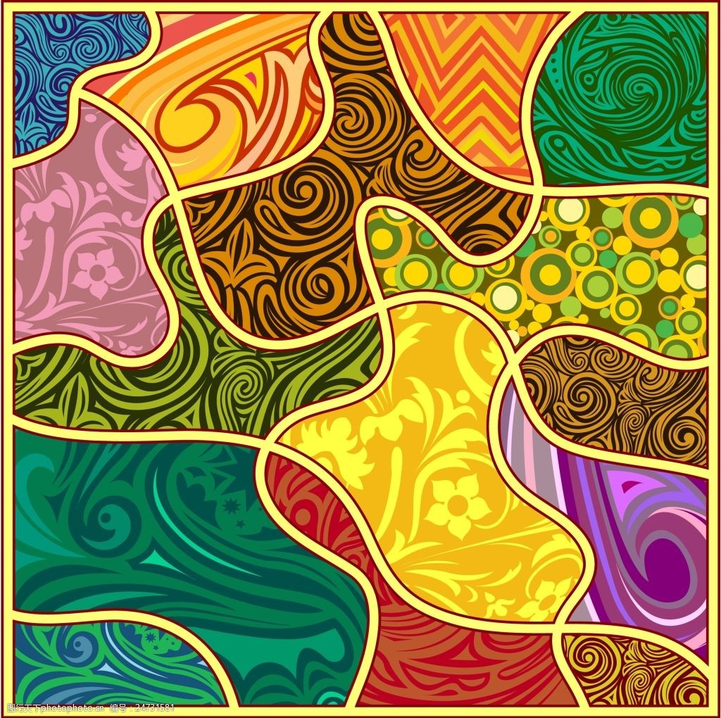 抽象花纹背景素材