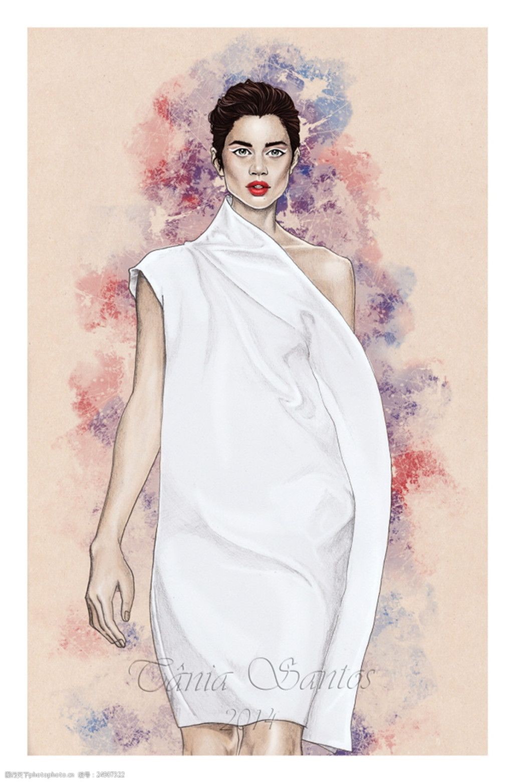 白色女装设计图