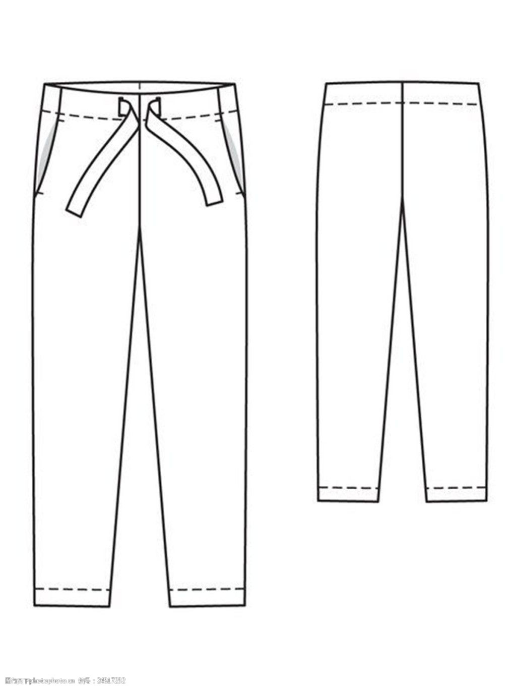 女裤裤子原型标准画法图片