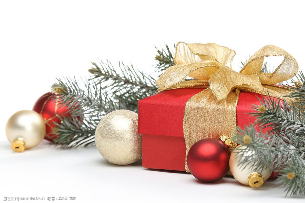 圣诞树与礼物盒图片