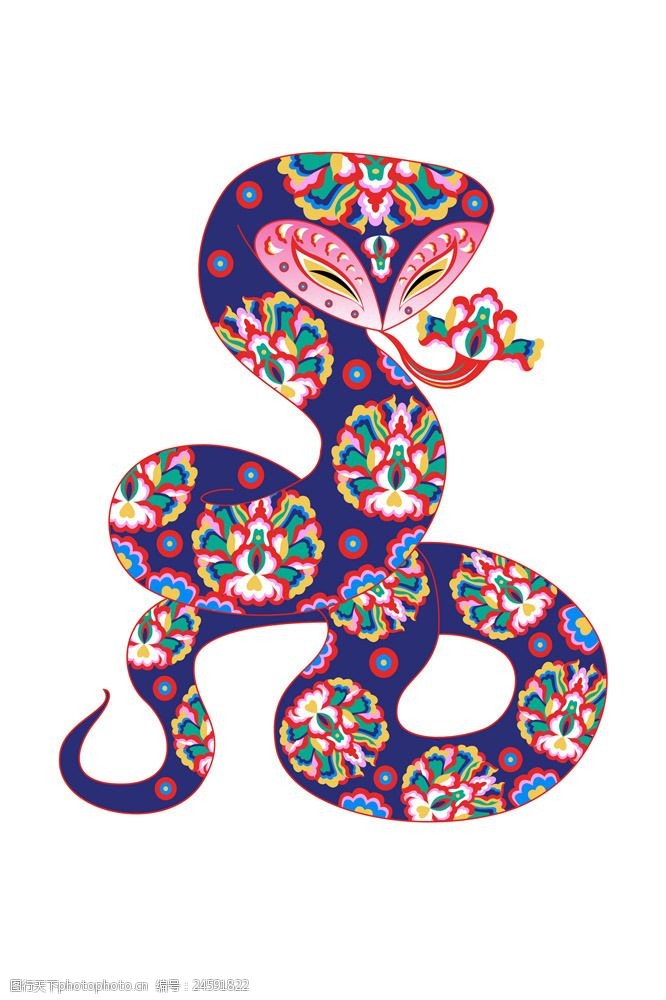 卡通蛇设计素材图片