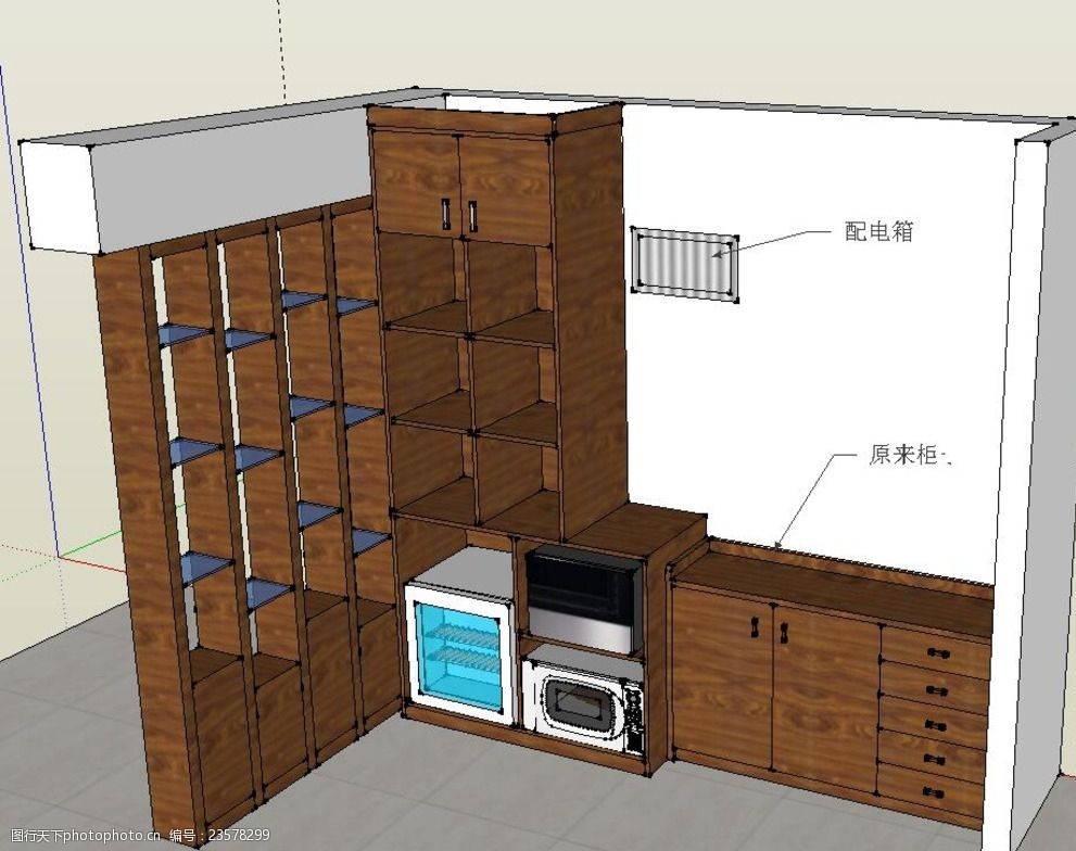 關鍵詞:餐廳 餐邊櫃模型圖 餐邊櫃 模型圖 3d 櫃子 草圖大師 3d模型