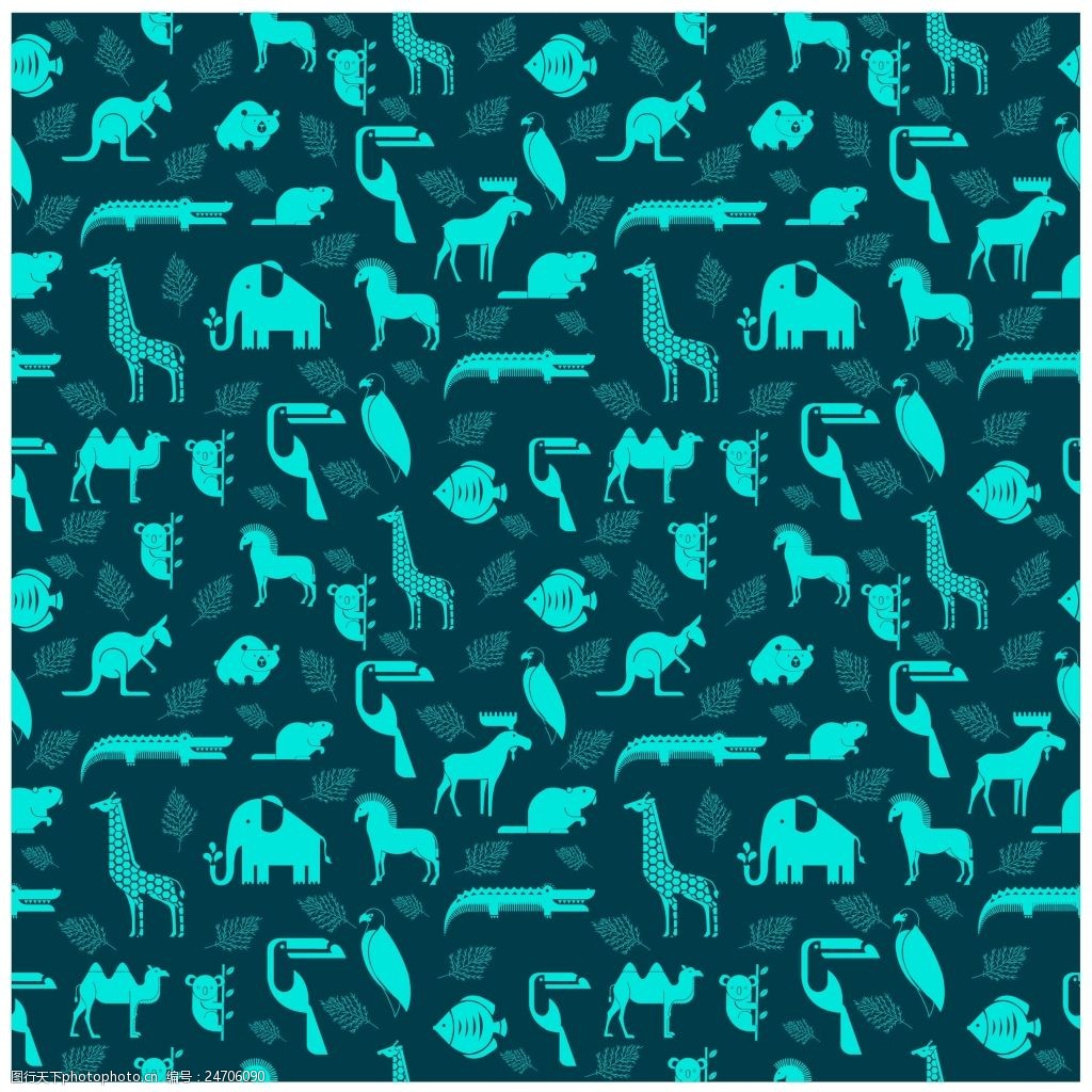 动物无缝背景