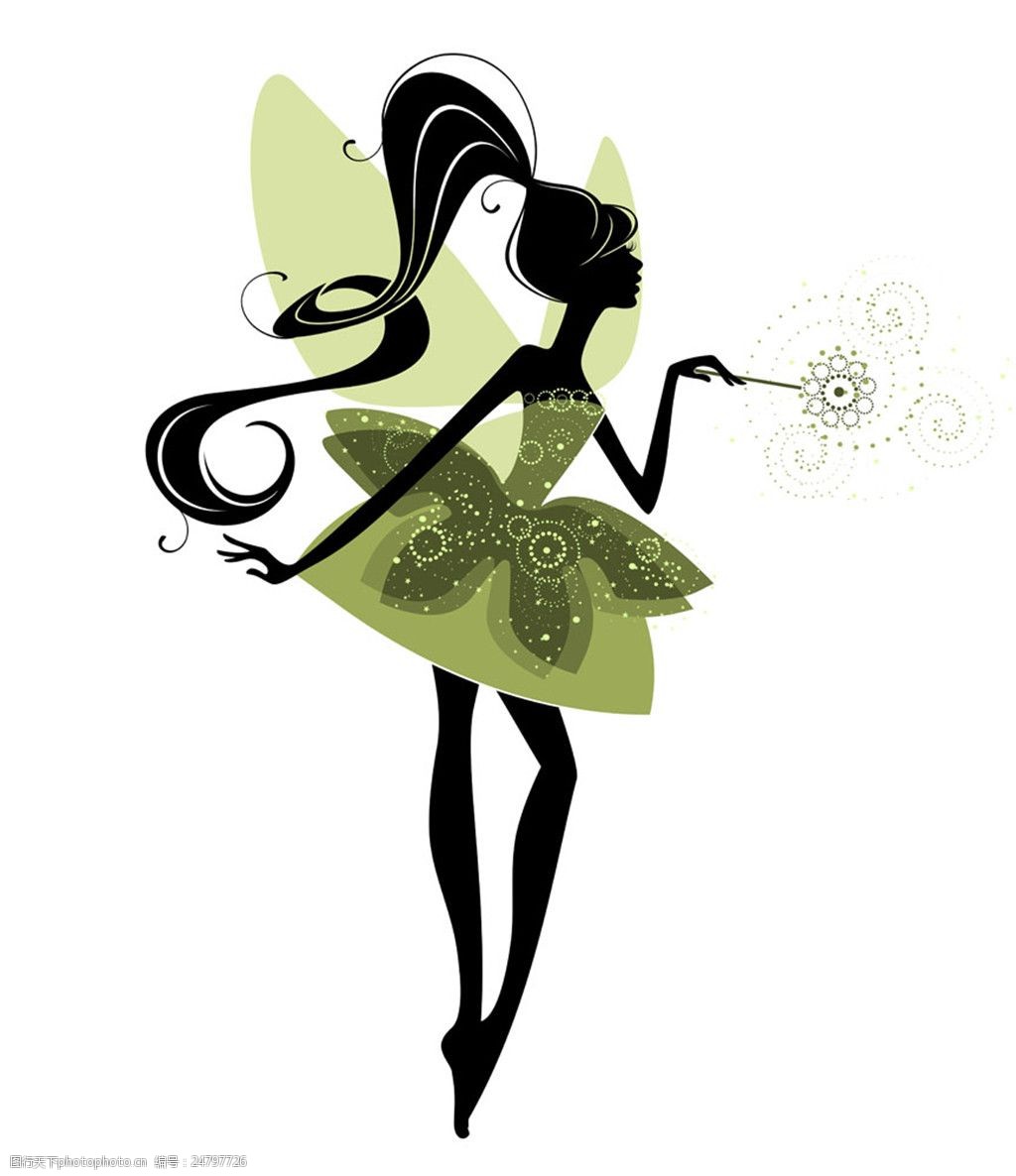 关键词:拿着魔棒的精灵 卡通女孩 卡通美女 女性插画 卡通女人漫画