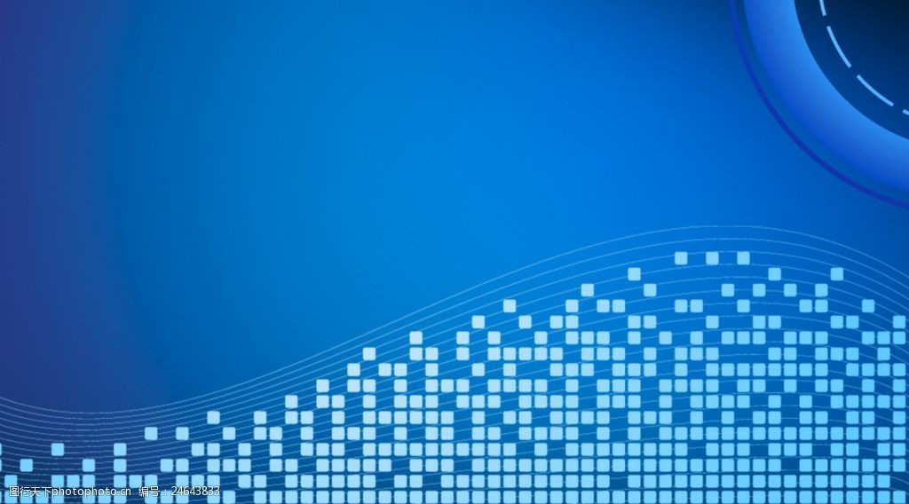 蓝色科技名片psd图片-图行天下图库