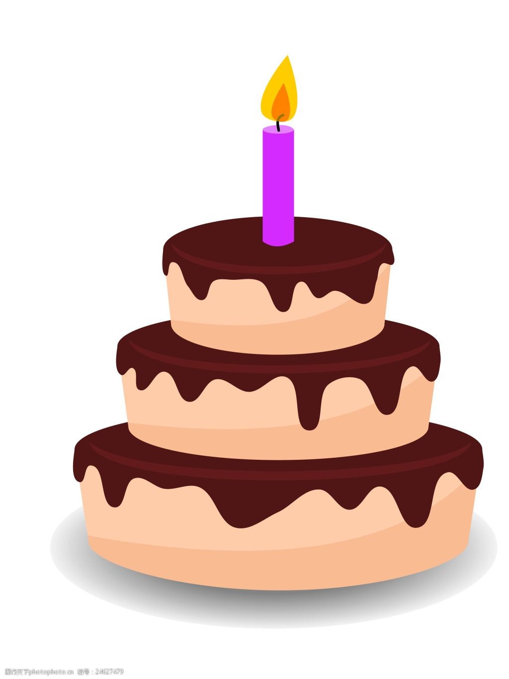 矢量生日蛋糕eps