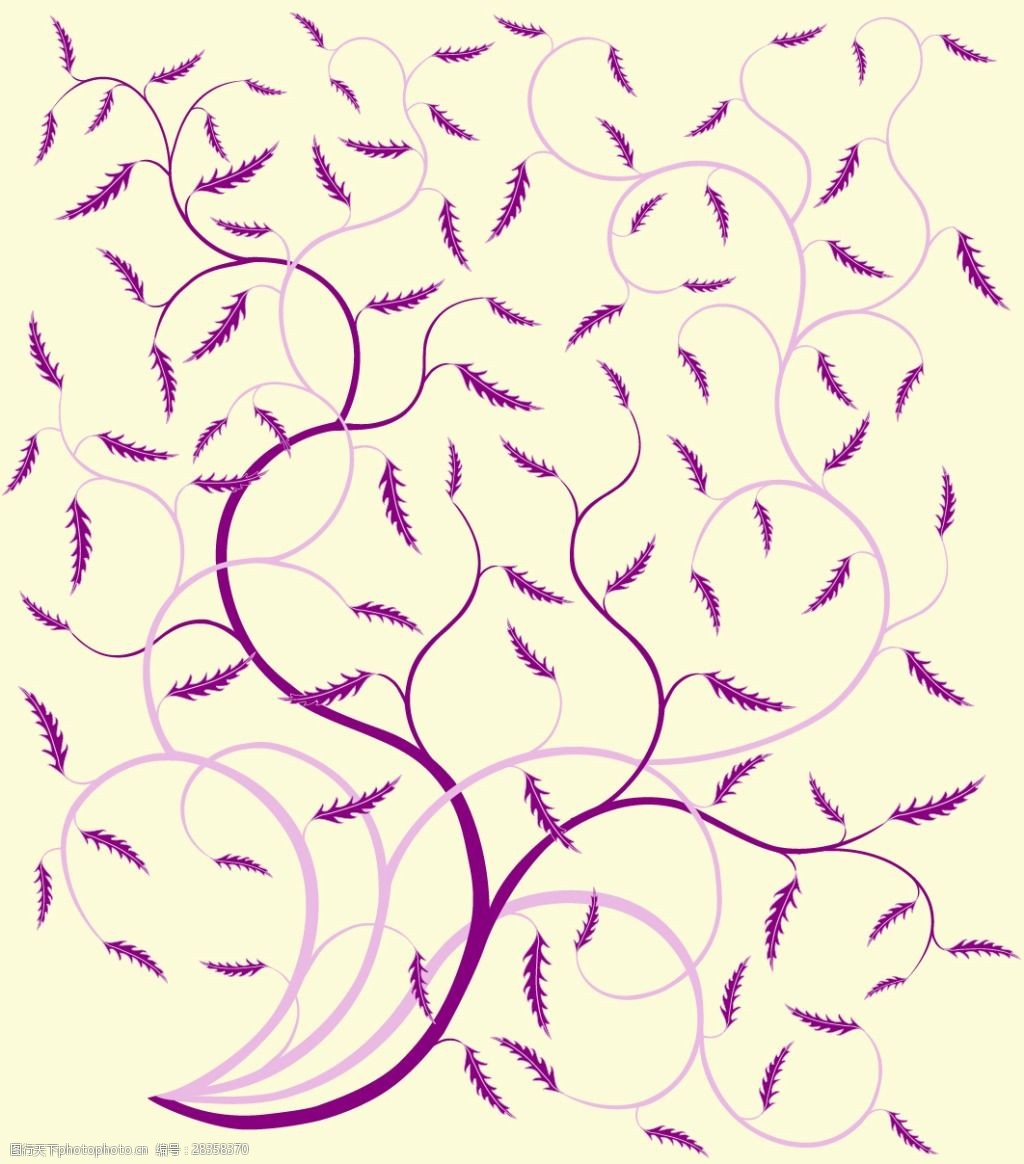 矢量紫色元素装饰背景