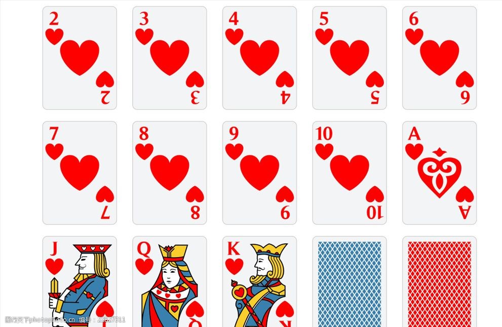 扑克牌8图片4个8图片图片