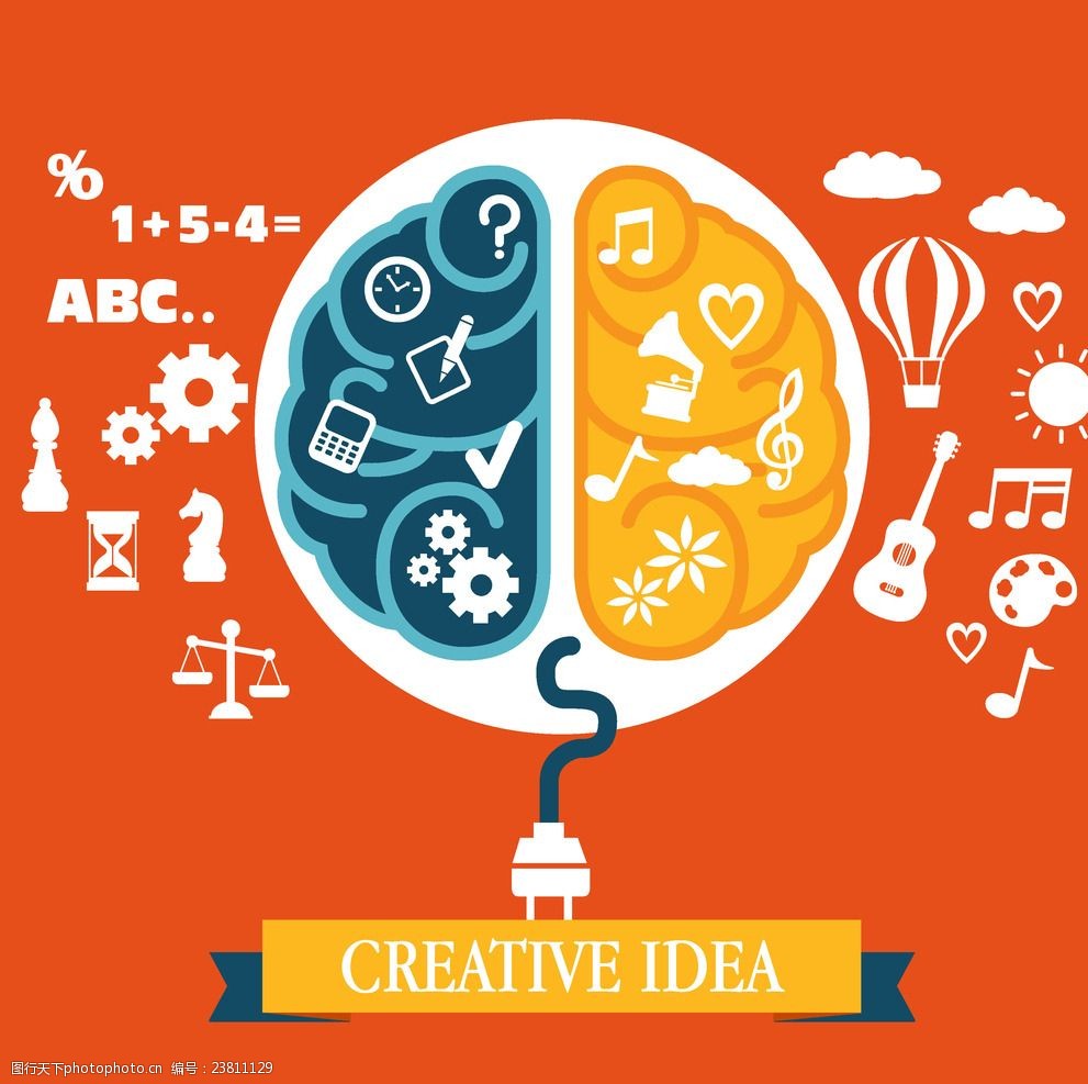 创意头脑脑风暴背景