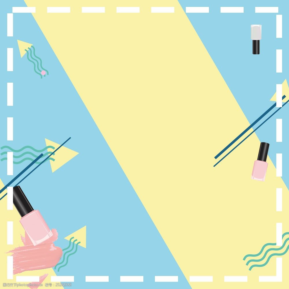 线条色块美妆宣传促销主图背景psd模板