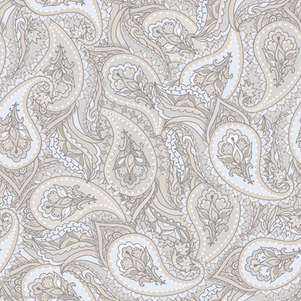 灰色花瓣形花纹背景图