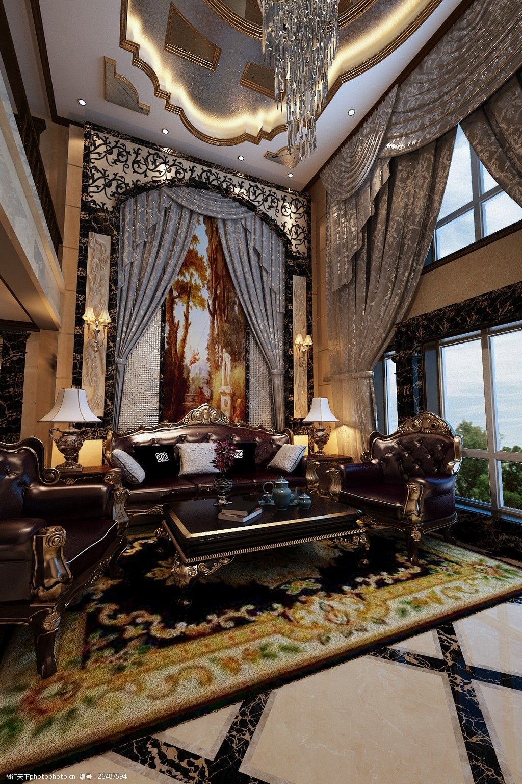 世界顶级豪华别墅客厅图片