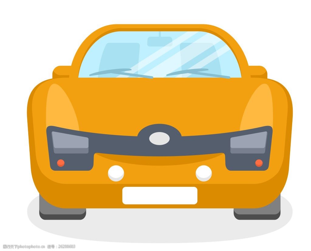 卡通交通工具汽车eps