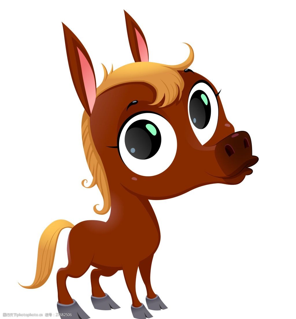 咖啡色矢量小鹿eps