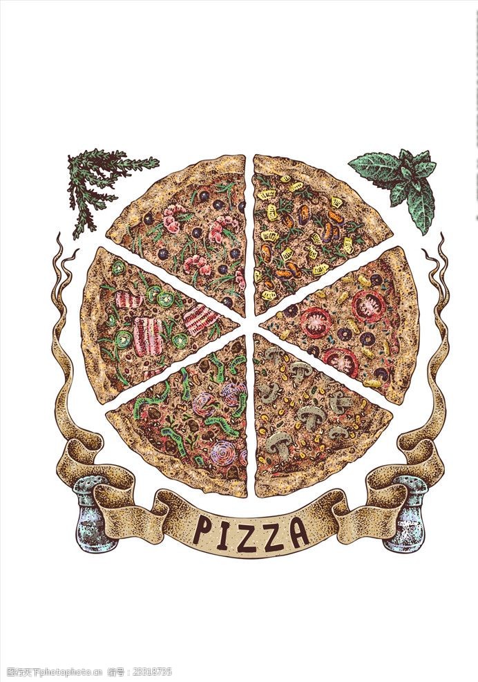 披萨矢量图下载披萨图案下载