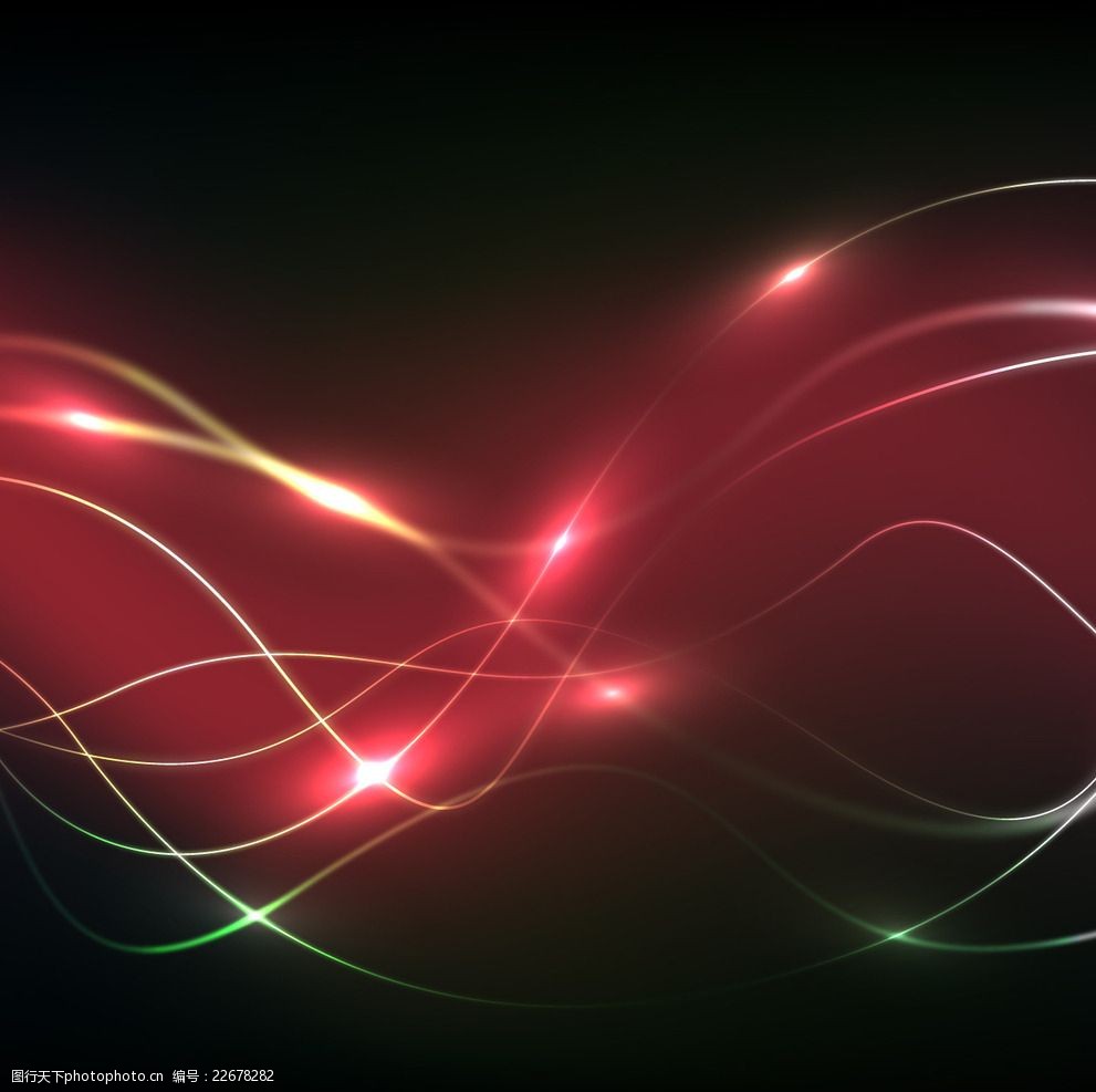 电力红色波浪背景