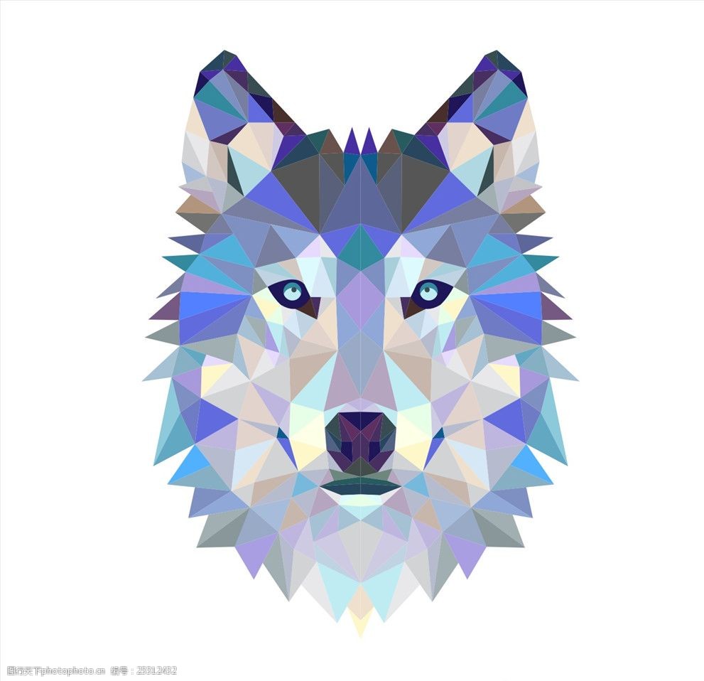 狼头矢量图下载