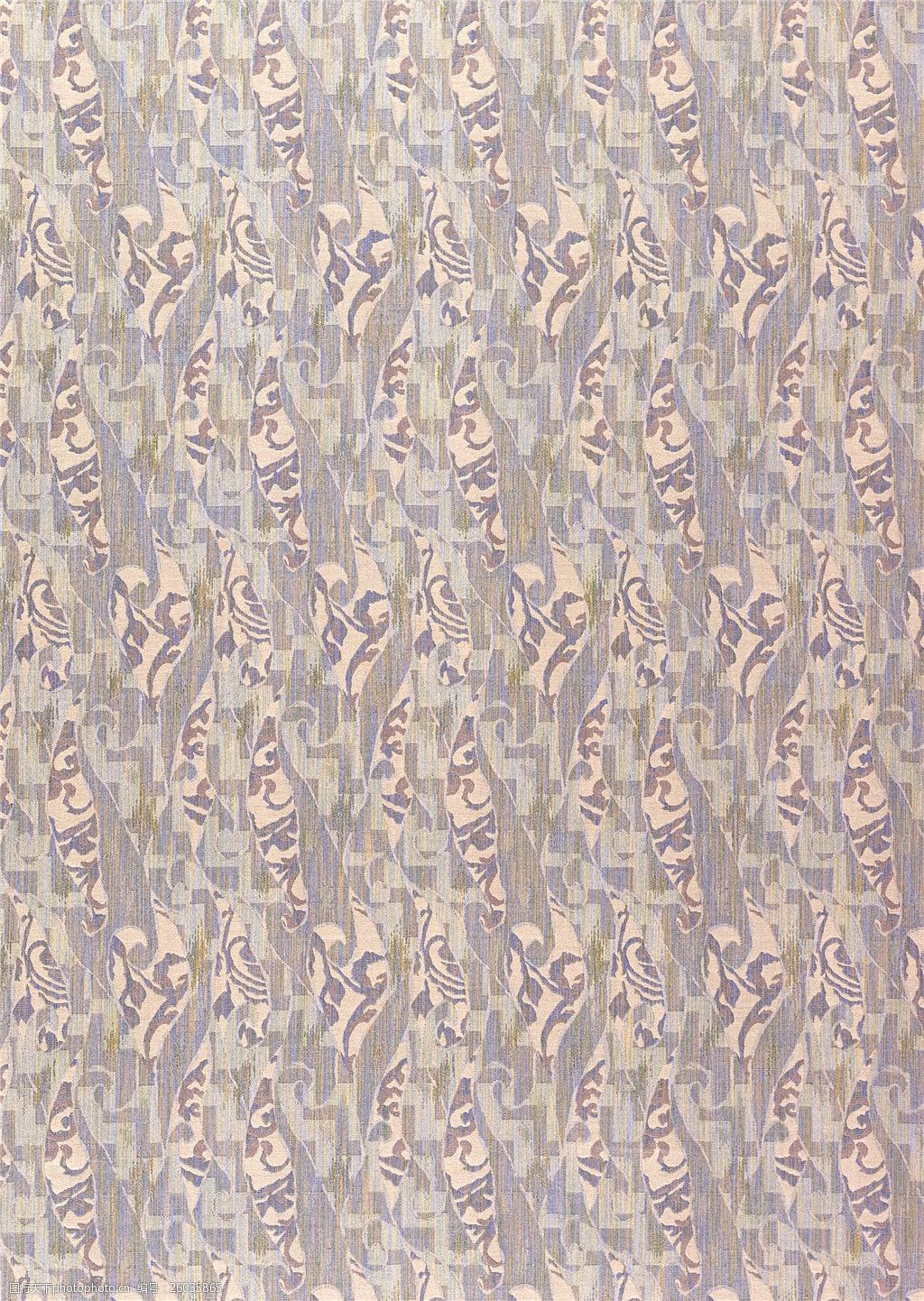 中式花纹布艺壁纸图片图片-图行天下图库