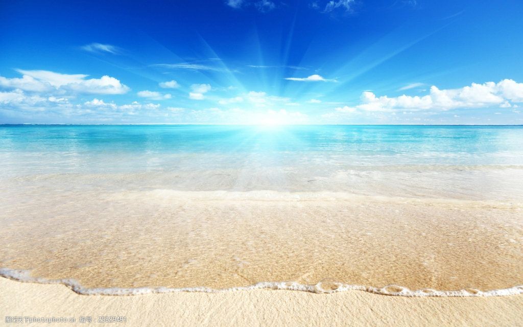 海滩风景背景图片素材1