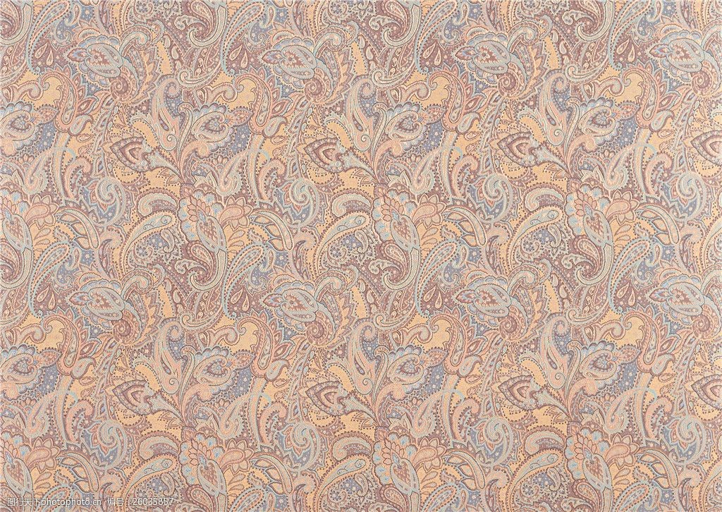 简约花纹布艺无缝壁纸