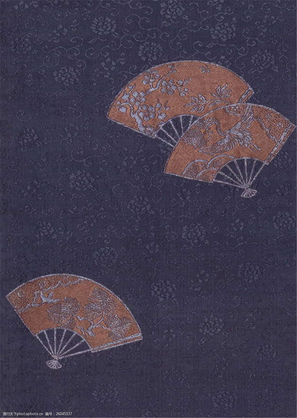 三把扇子布纹壁纸图案图片素材下载