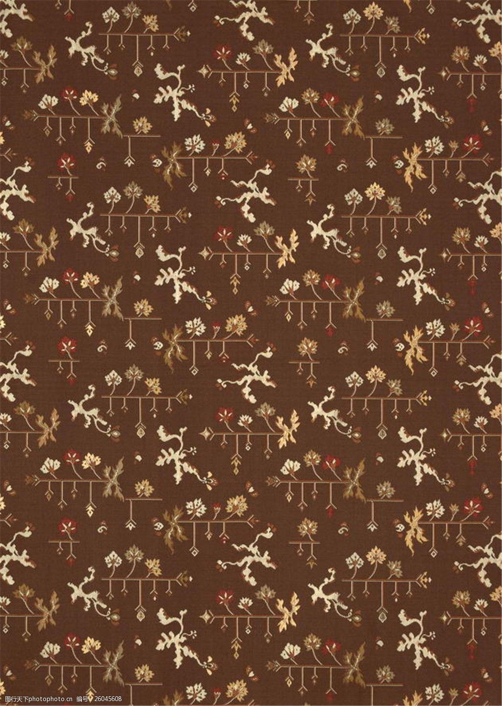 布纹花朵无缝壁纸图