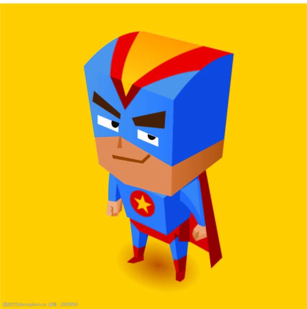卡通立体超人