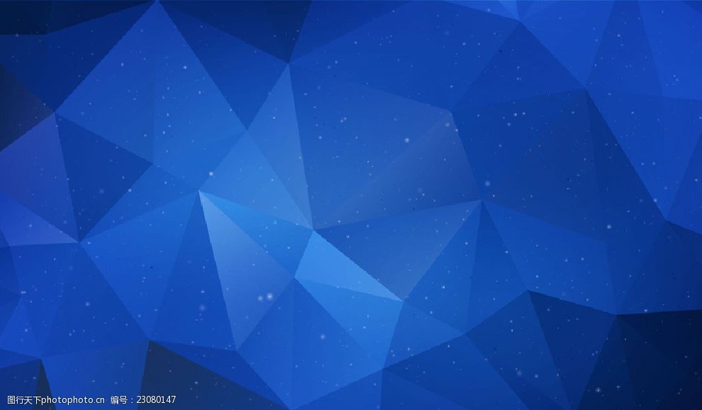 蓝色几何多边形拼接背景