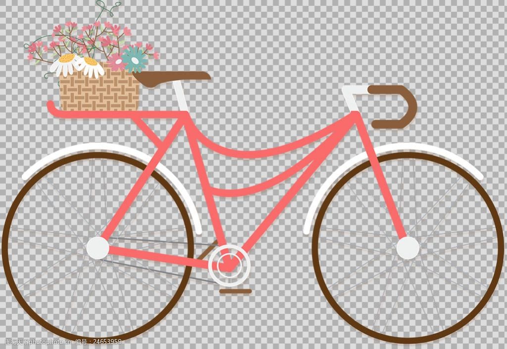 自行车花篮美术教案图片