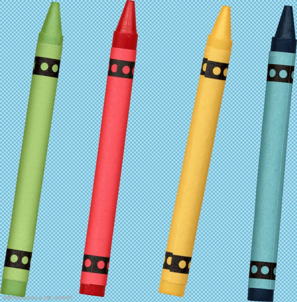 彩色蜡笔免抠png透明图层素材