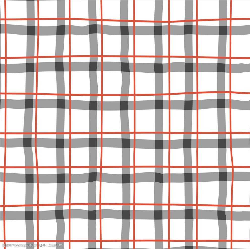 格子布料四方连续底纹