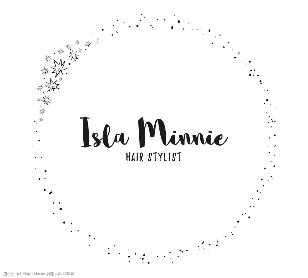 手绘创意边框字符矢量素材