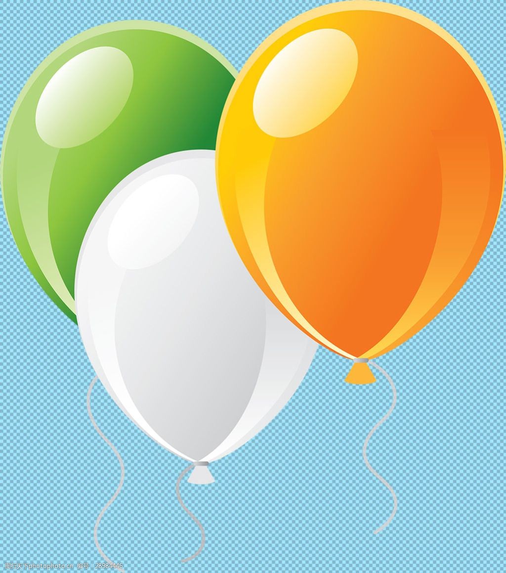 嫖手绘气球免抠png透明图层素材