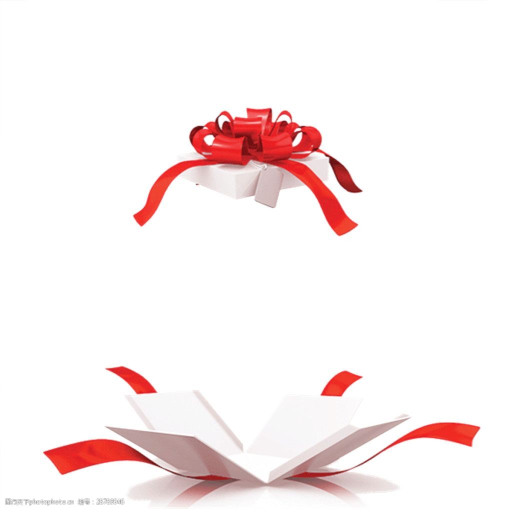 打开礼品盒素材图片