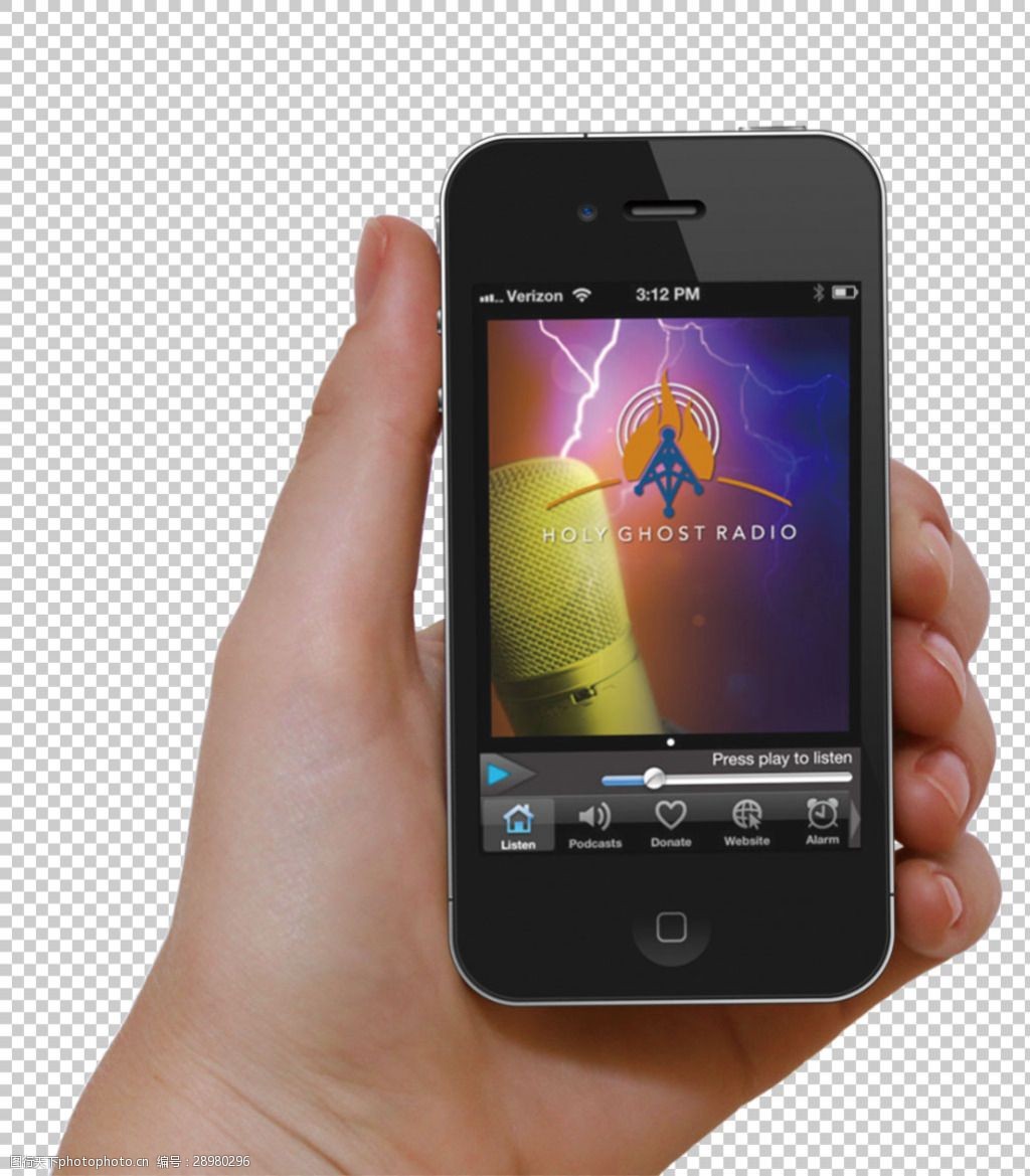 手持智能手机免抠png透明图层素材