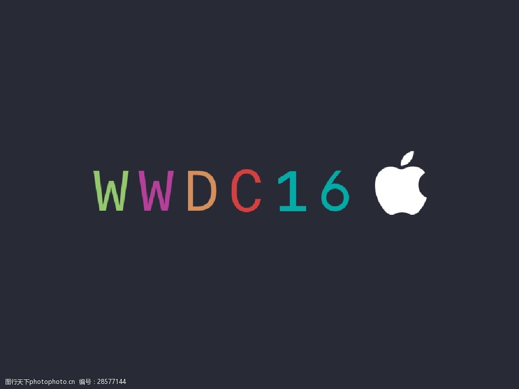 苹果开发者大会矢量标志sketch素材 wwdc16 苹果 开发者 矢量 图标