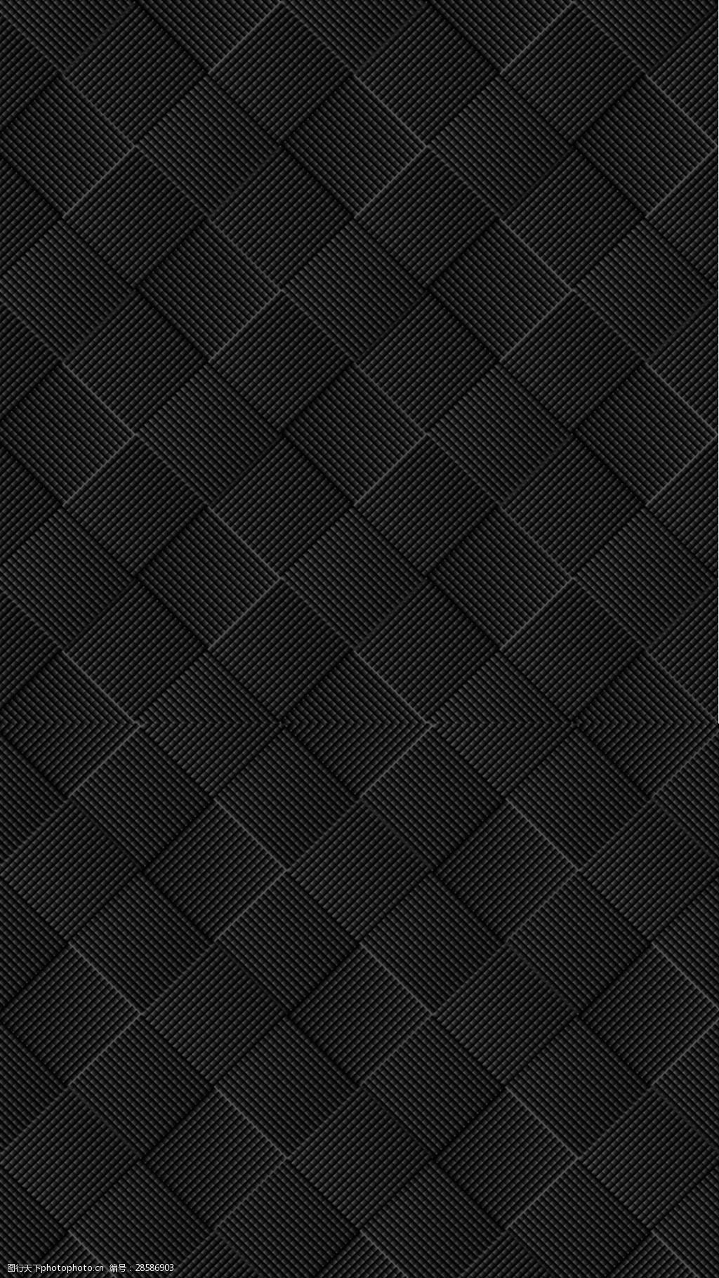 简约黑色几何格子h5背景素材图片